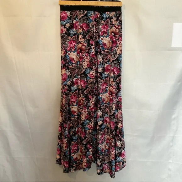 Vintage Romantic Floral Super Wide Leg Palazzo Pants - Picture 4 of 4